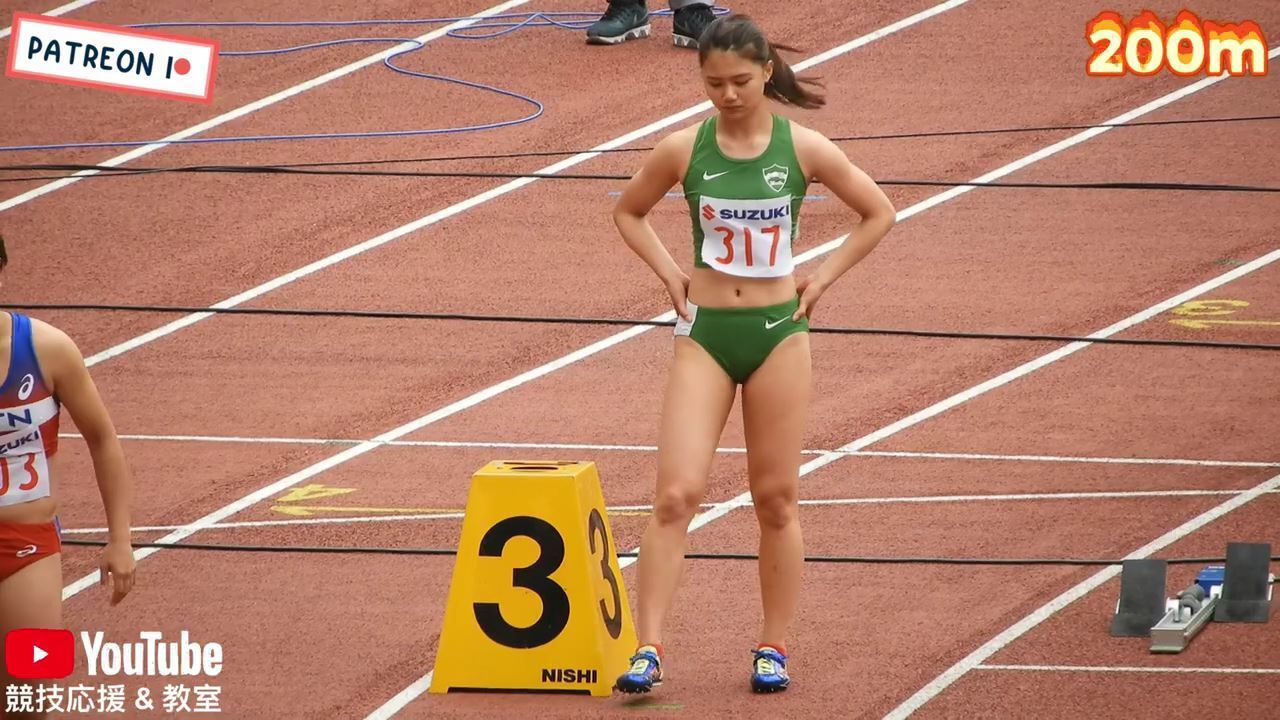 4K】 大学女子陸上競技 陸上 女子 200m: スポーツ エロ目線でイケるよね？