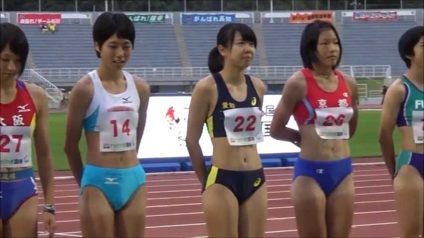 女子陸上 藤井彩乃 可愛い女子高校生の表彰式 スポーツ エロ目線でイケるよね